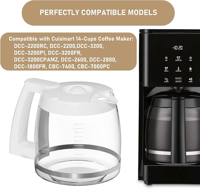 14-Cups Coffee Carafe Replacement Pot Compatible - Image 2