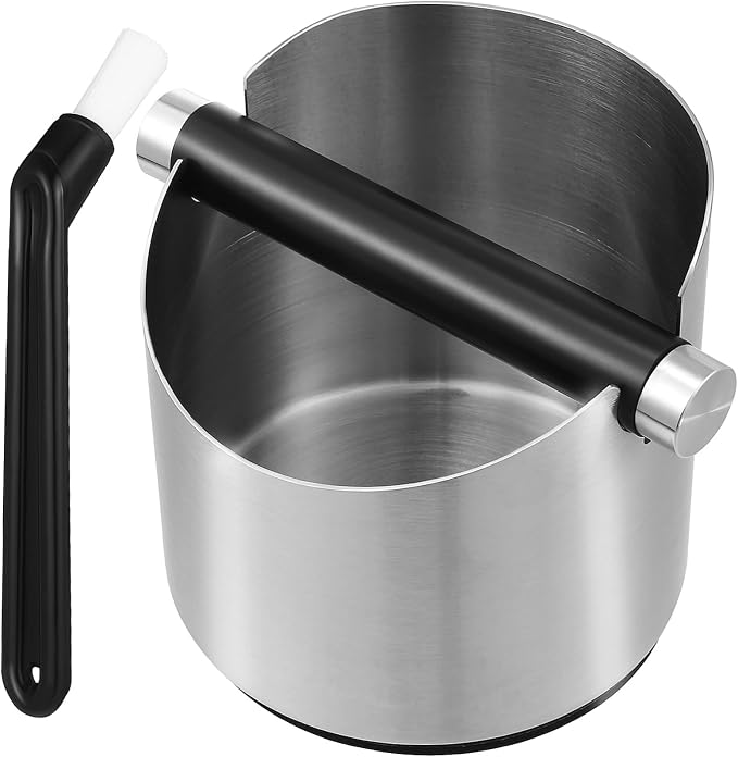 DOITOOL Coffee Knock Bin with Cleaning Brush Set Coffee Ground Bin Sturdy Knock by DOITOOL