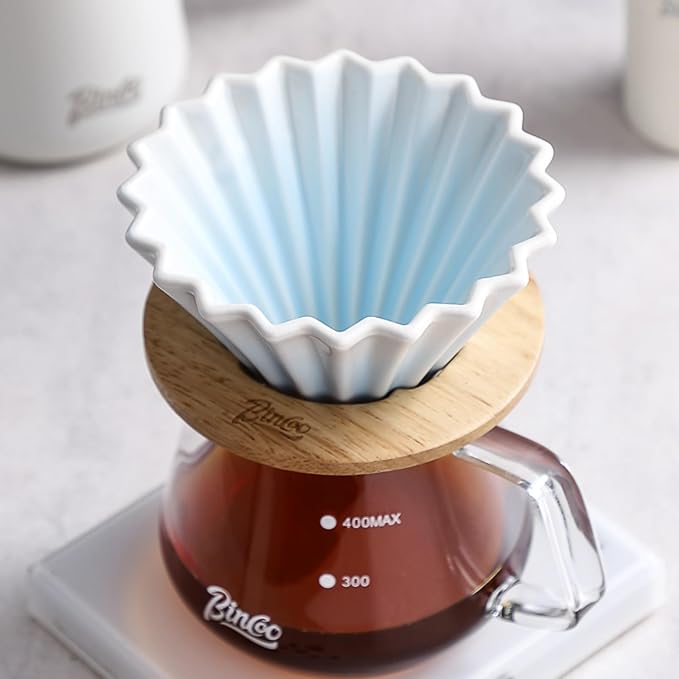 Bincoo Ceramic Coffee Dripper, Pour Over Coffee Dripper - Image 6