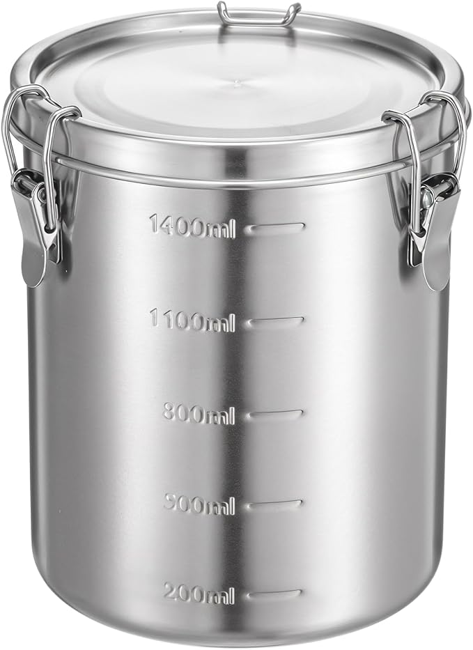 Stainless Steel Coffee Canister by Unknown