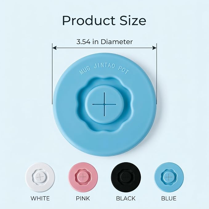 4 Pack Silicone Cup Lids, Reusable Drink Covers - Image 3