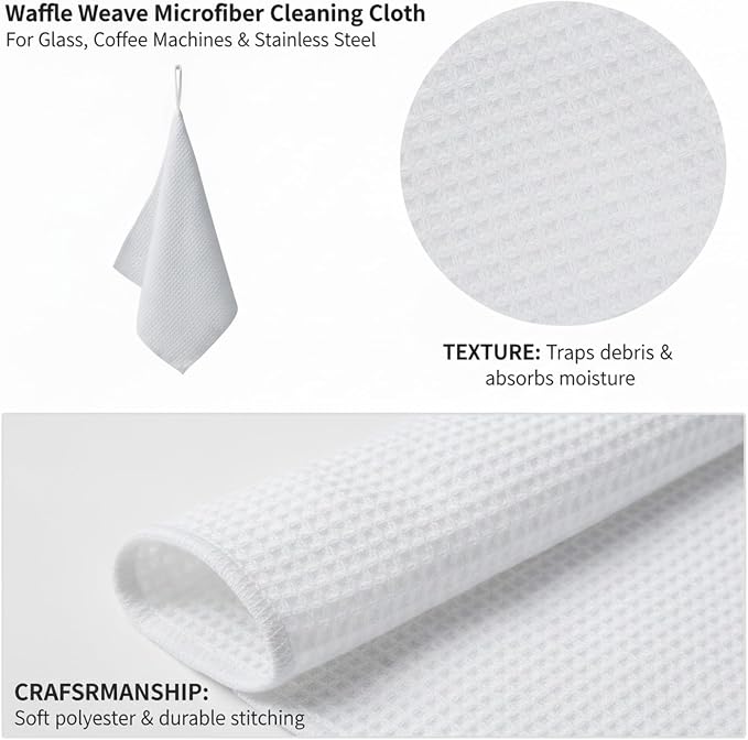 Waffle Weave Microfiber Cleaning Cloth - Image 6
