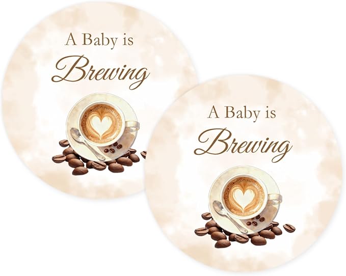 50pcs Coffee Brewing Stickers, Coffee Thank You Stickers Labels by Unknown