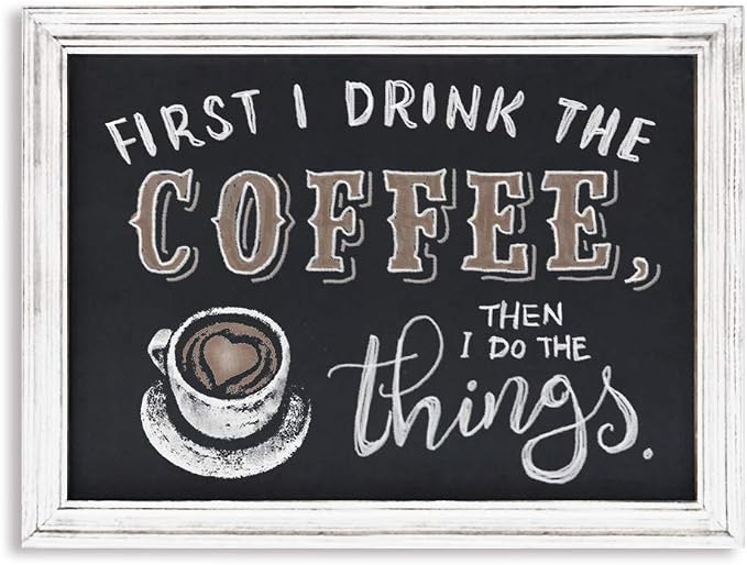 Rustic Magnetic Chalkboard Signs 16 x 20 inch Wood Framed Wall Hanging Display by EMAISONHOMEDECOR