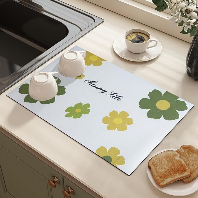 PIGCHCY Dish Drying Mat 2-Pack - Image 5