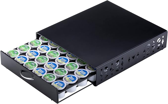 K Cup Pod Holde iron Top Drawer, Coffee Pod Holder Capsule Display Storage by Ricerat