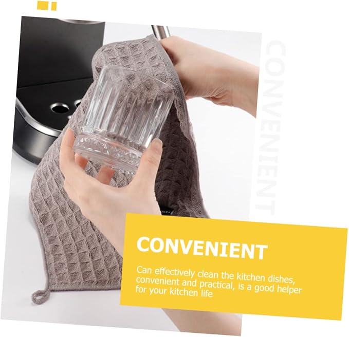 4pcs Cup Washcloths Dish Countertop Clean Cloth Machine Duster Dish Rags - Image 6