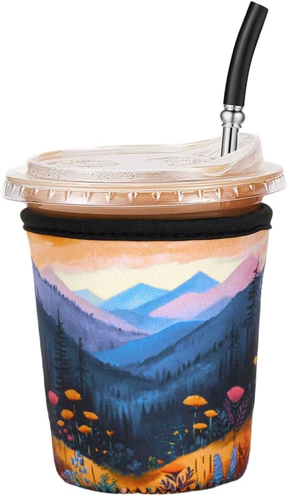 Iced Coffee Sleeve Reusable Small 16-20oz by Cavllson
