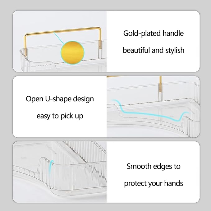 Corner Bathroom Counter Organizer, Vanity Trays - Image 4