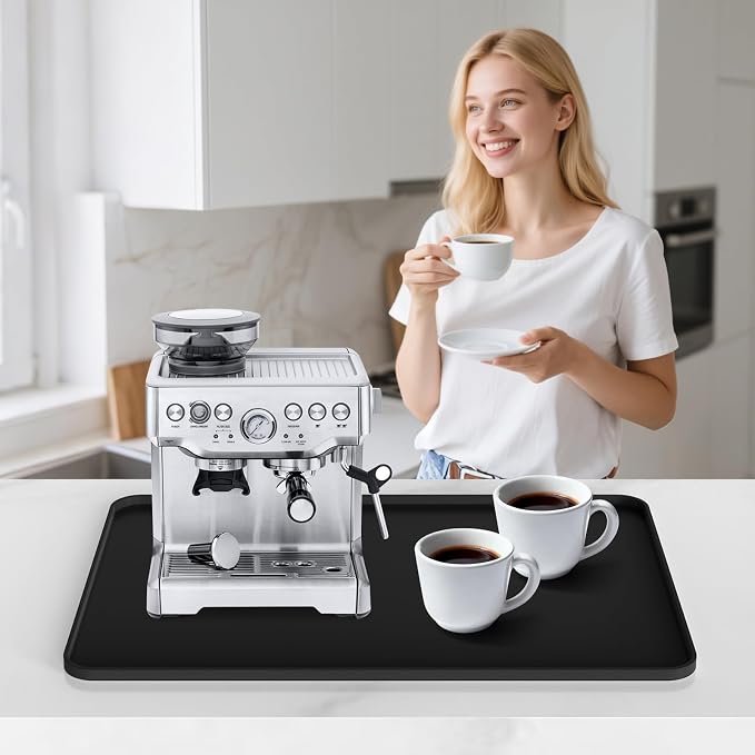 Garolue Silicone Coffee Mat, 24×16" Waterproof Heat Resistant Bar Mat - Image 7
