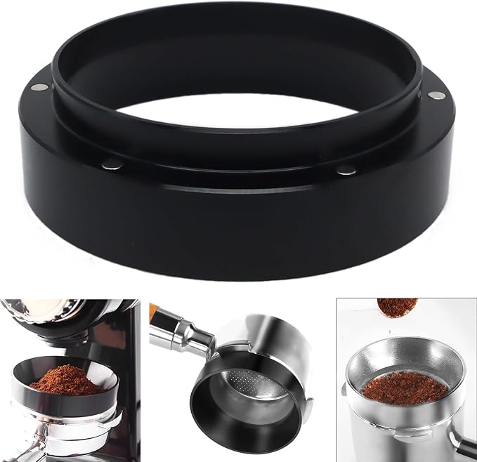 1pc Espresso Dosing Funnel 51/53/58mm Coffee Dosing Ring Aluminum Espresso by Evaty