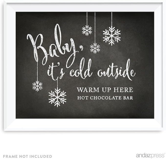 Andaz Press Wedding Party Signs, Vintage Chalkboard Print, 8.5-inch x 11-inch by AndazPress