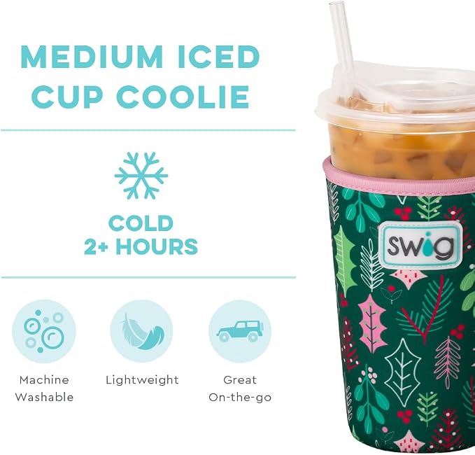 Swig Life Medium Iced Cup Coolie, Standard 22oz Iced Coffee Cup Insulator Sleeve - Image 4