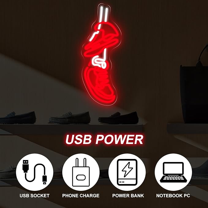 Sneakers Neon Sign For The Ultimate, Shoe Neon Sign, Sneaker Night Light Modern - Image 4