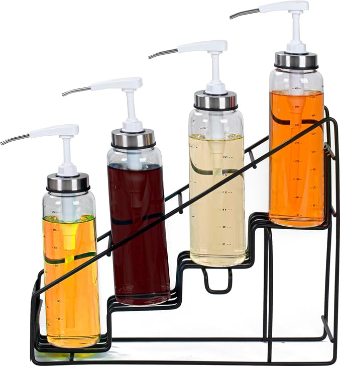 Restaurantware Restpresso 14 x 4 x 12 Inch Coffee Syrup Rack 1 4-Tier Syrup - Image 8