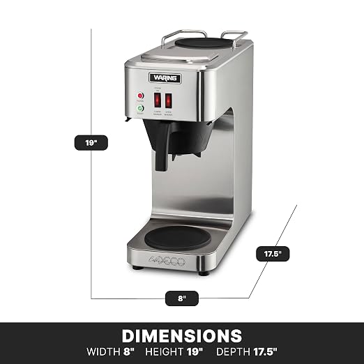 Waring Commercial Café Deco Pour Over Coffee Brewer, 3 Gallons per Hour - Image 3