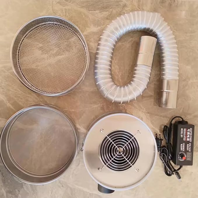 400G Stainless Steel Coffee Bean Cooling Tray, Adjustable Speed High Airflow - Image 3