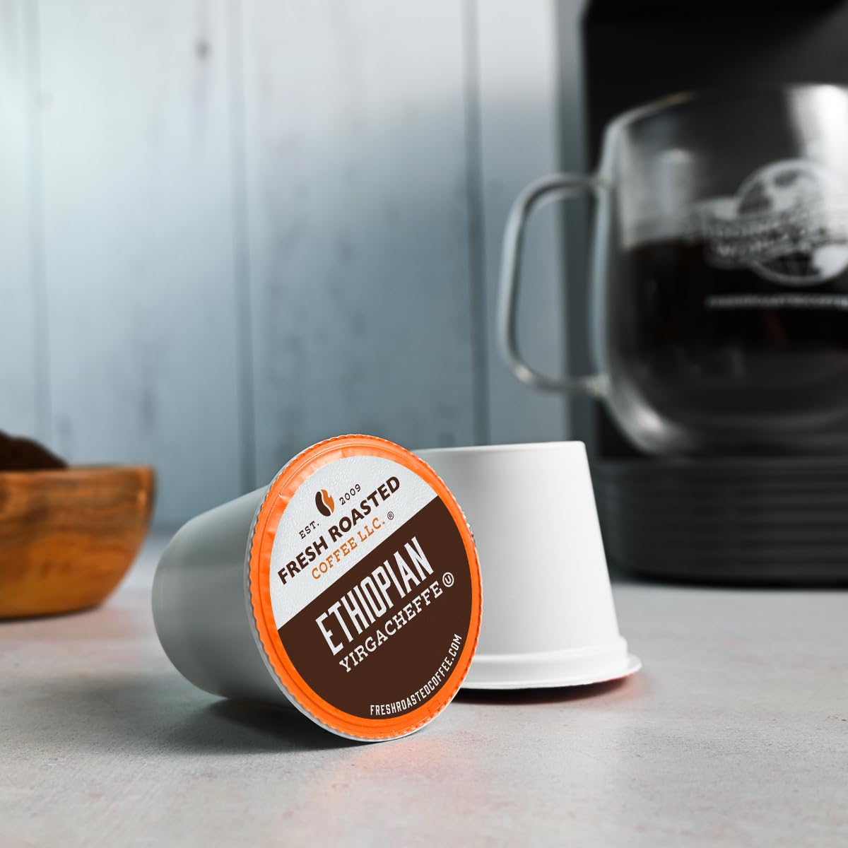 Fresh Roasted Coffee, African Variety Pack, K-Cup Compatible, 96 Pods