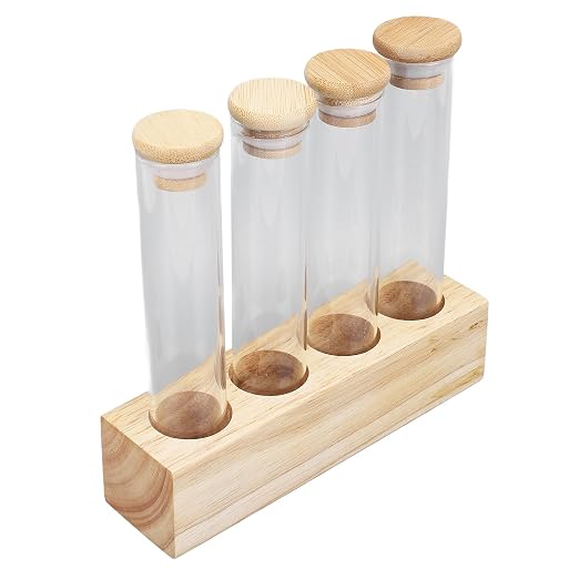 Coffee Bean Jars Canisters Solid Wood Base Airtight Storage Containers Single - Image 7