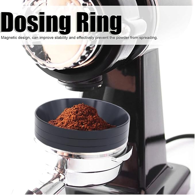 51mm Magnetic Espresso Dosing Funnel Lightweight Aluminum Coffee Dosing Ring - Image 6
