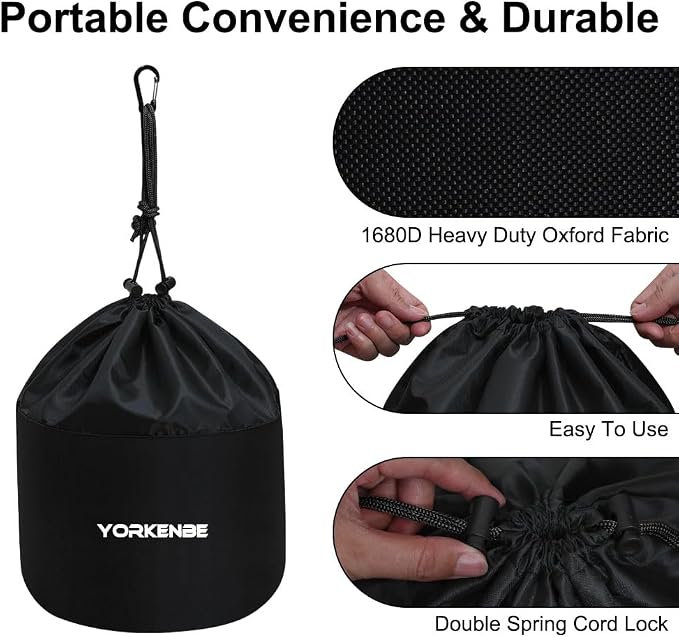 Camping Cookware Mess Kit Bag, High Capacity Camping Tableware Storage Bag - Image 4