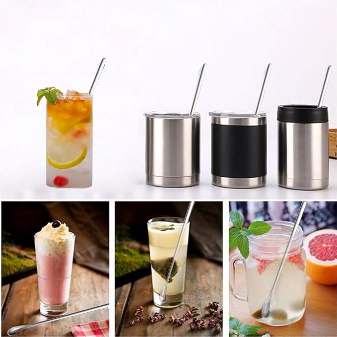 Delove Stainless Steel Coffee Stirring Spoon Beverage Cocktail Stirrers Stir - Image 5