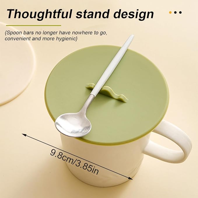 Silicone Cup Lids Silicone Cup Covers 6color Design, Food Grade Anti-dust - Image 3