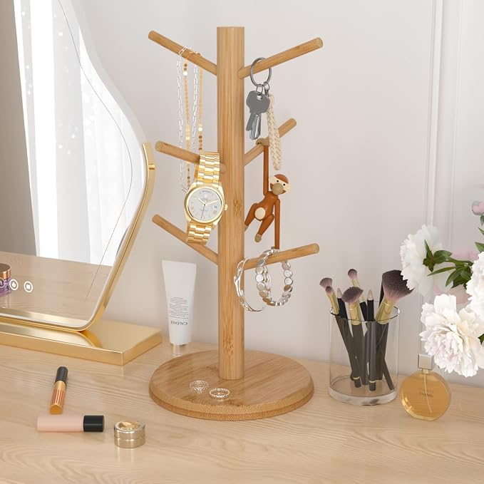 Wisuce Bamboo Mug Tree with Thicker Base - Image 3