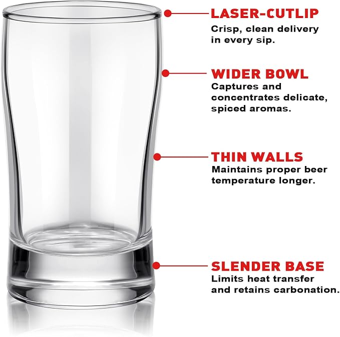 Bokon 36 Pcs Beer Glasses, Small Juice Cups Iced Tea Glasses Heavy Base - Image 4