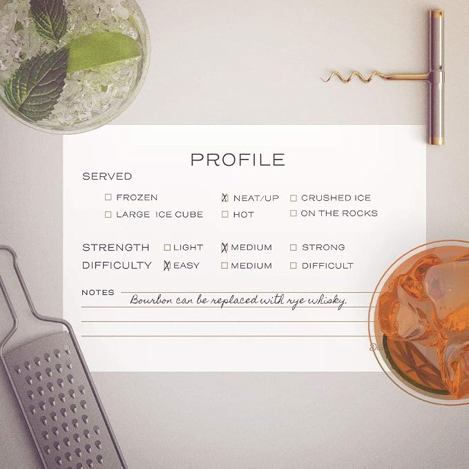 Cocktail Recipe Cards, 4x6 inches, Double Sided - Image 7