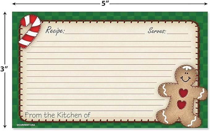 Current Gingerbread Man Recipe Cards - Image 2