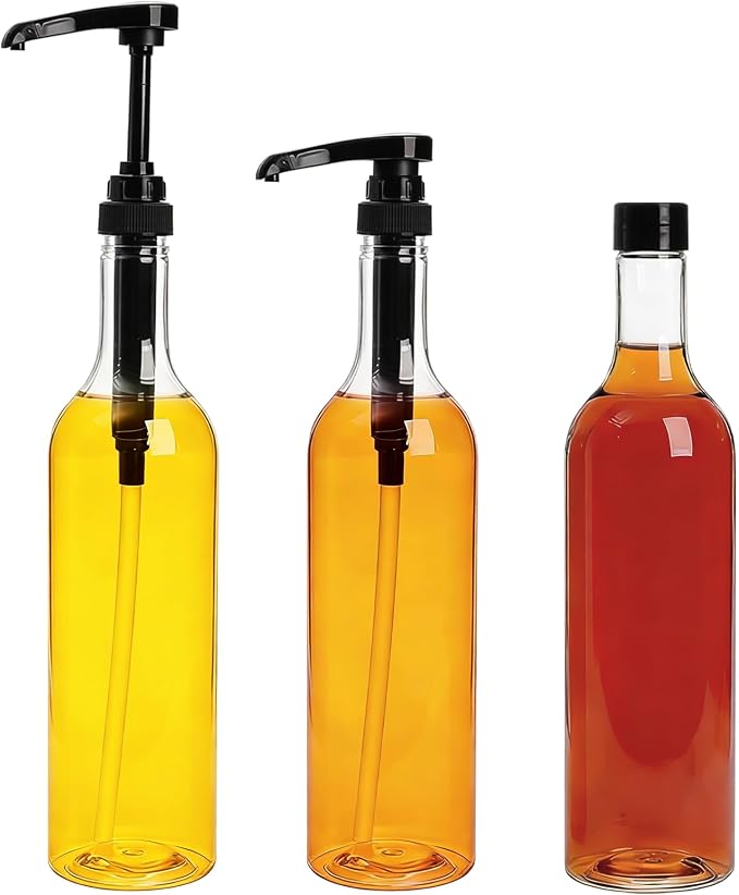 Noamus 8 Pack 25.4Oz Coffee Syrup Dispenser, 750ml PET Syrup Bottles - Image 8