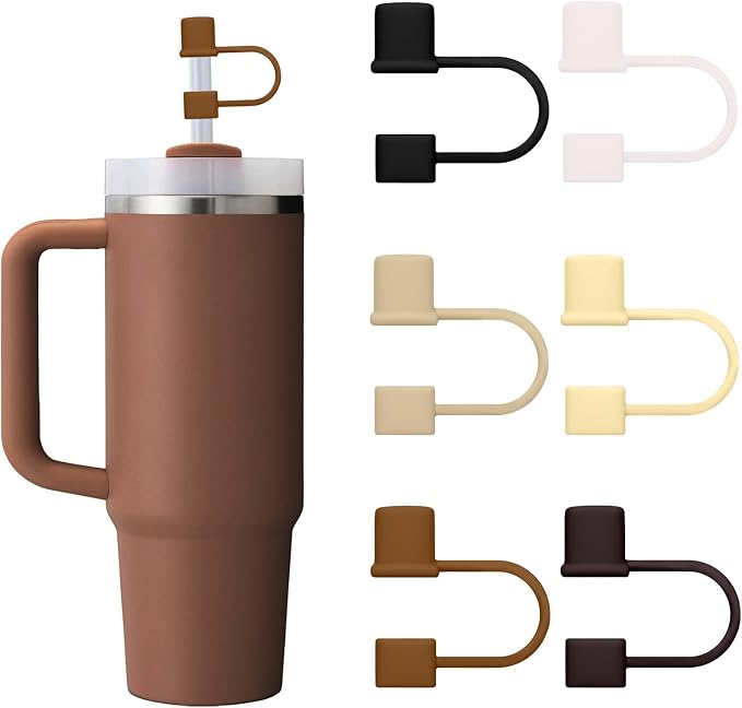 6PCS Silicone Straw Covers Cap Compatible by CEDIDJAC