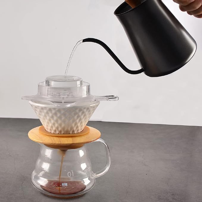 Hand Pour Coffee Shower Drip Filter Coffee Filter Drip Evenly Assist Reusable - Image 5