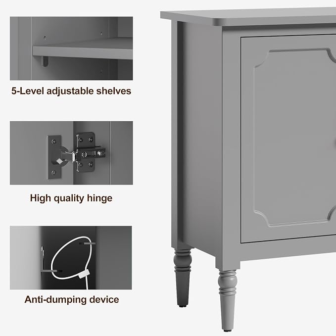 RoyalCraft 118" Buffet Cabinet - Image 6