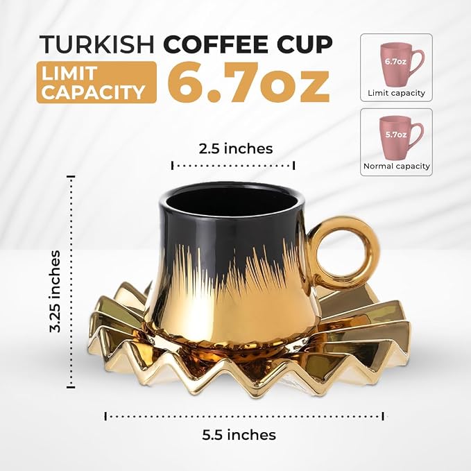 Turkish Coffee Cup Set of 6 - Image 2