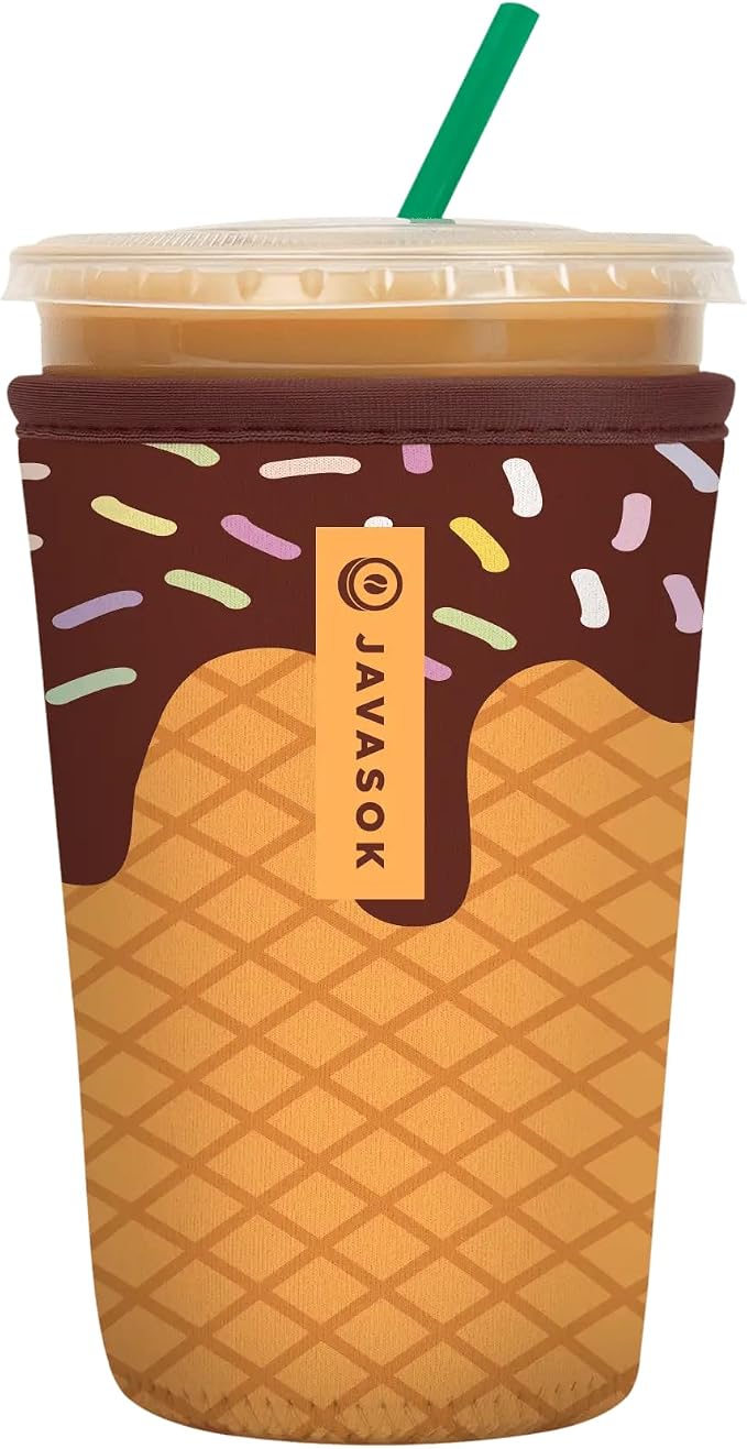 Sok It JavaSok Iced Coffee & Cold Soda Insulated Neoprene Cup Sleeve by SokIt