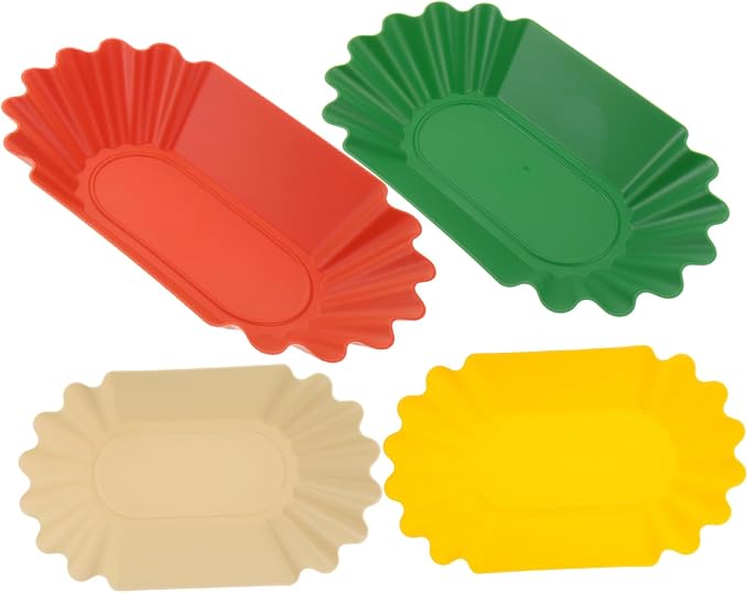 OUNONA 4Pcs Coffee Bean Display Tray Measuring Plates by OUNONA