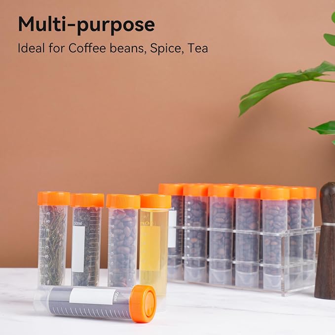 20Pcs Single Dose Coffee Bean Storage Tubes - Image 6