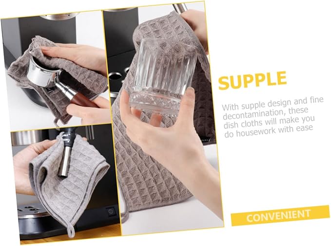 FOMIYES 4pcs Multi-use Coffee Machine Cleaning Cloths Absorbent Dish Towels - Image 9