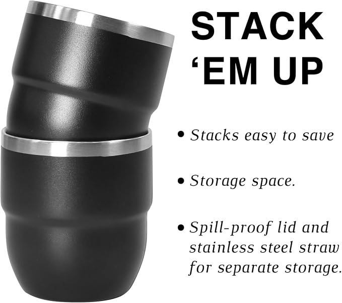 CHLJAR 4 oz Espresso Cup, Ceramic-Lined 18/8 Stainless Steel Coffee Cup - Image 2