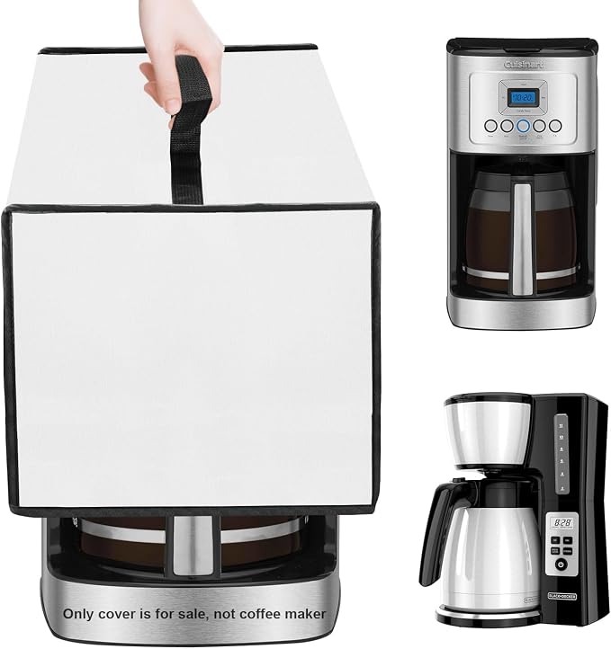 Coffee Machine Dust Cover for Cuisinart Coffee Maker 14-Cup by NUENSS-ROR