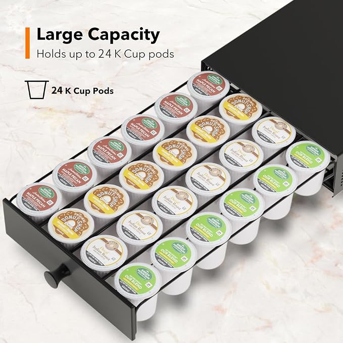 SICHEER K Cup Organization Storage Drawer Maker K Cup Holder Sliding Tray Pull - Image 4