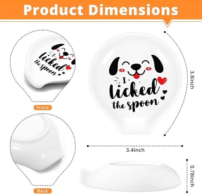 Cute Puppy Coffee Spoon Rest, I Licked the Spoon Coffee Spoon Holder - Image 2