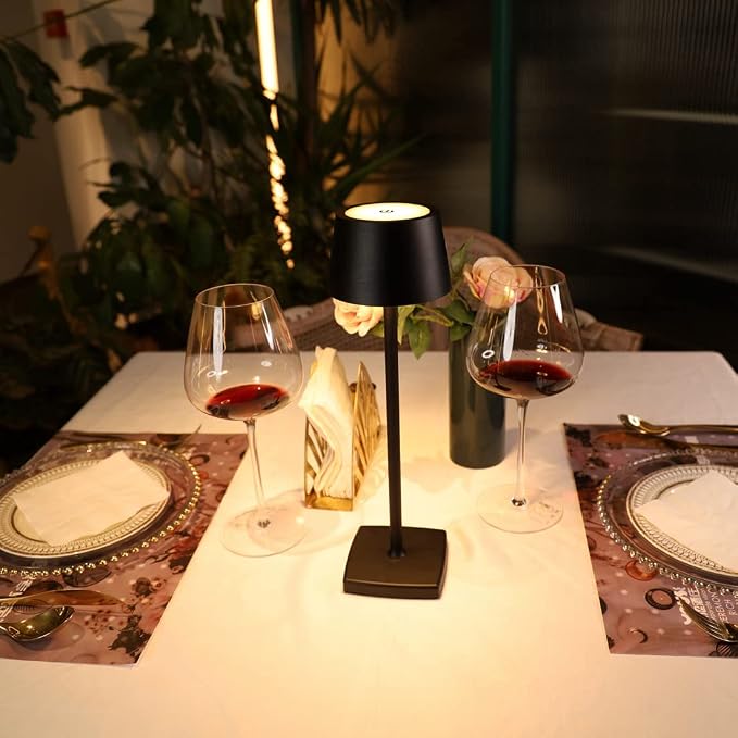Cordless Table Lamp, 6000mAh Rechargeable Battery, IP54 Waterproof, All - Image 2