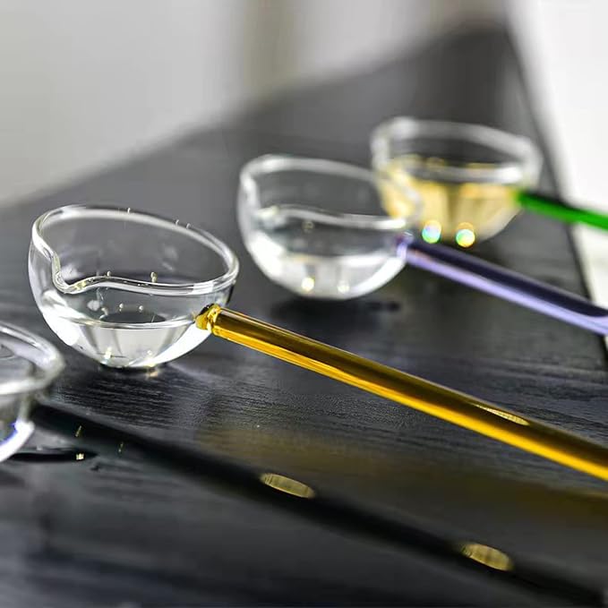 Clear Glass Stirring Spoons Transparent Crystal Teaspoons Milk Cocktail Cold - Image 4
