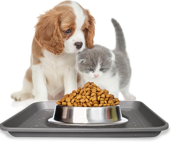 PetLike Boot Tray for Entryway Indoor, Pet Food Mat, 16.7 x 12.8 inch 2 Packs - Image 4