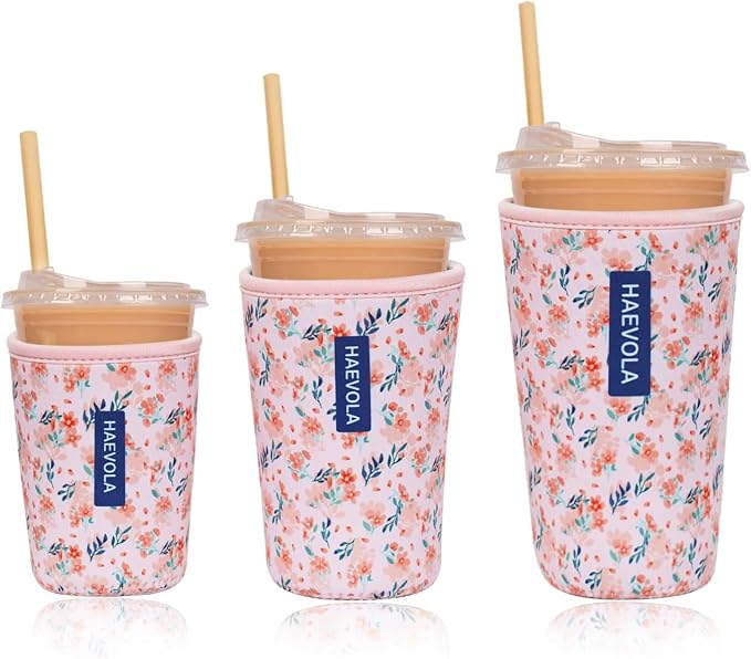 Reusable Insulated Neoprene Iced Coffee Cup Sleeve, Durable Drink Sleeve by Unknown