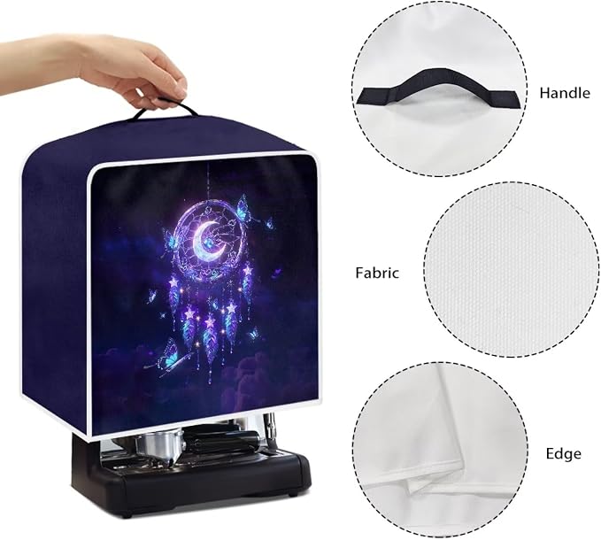 Coffee Machine Dust Cover Dreamy Starry Sky Print Waterproof Universal Barista - Image 5