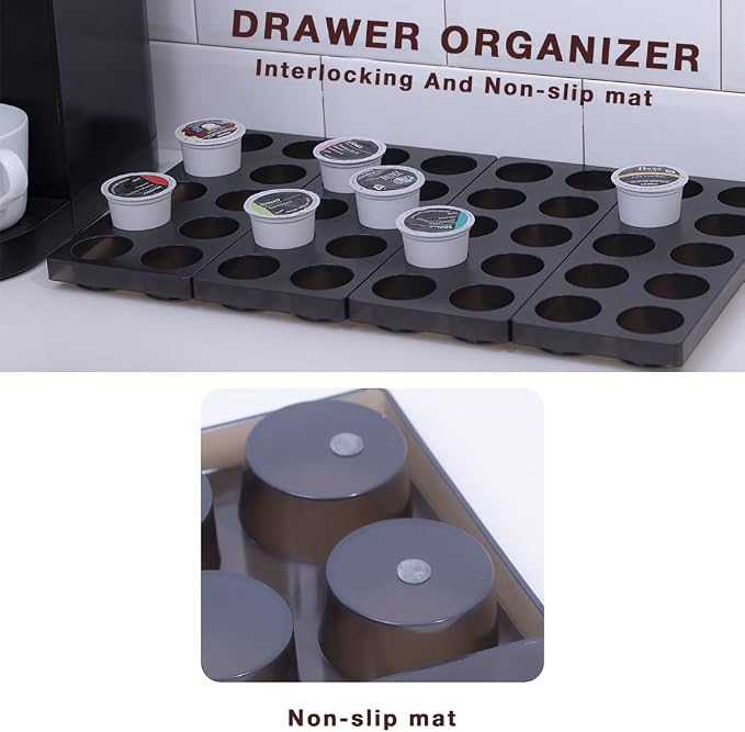 Coffee Pod Storage Organizer for Kitchen Drawer, Holders 60 K CUP, Premium - Image 4